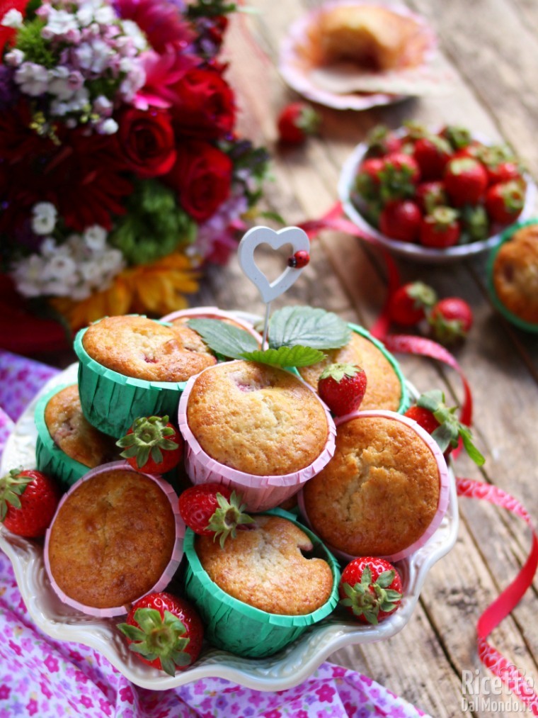 Ricetta muffin alle fragole semplci e veloci