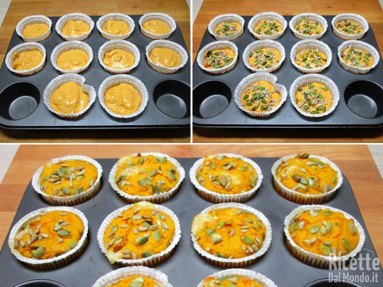 Cuocere i muffin in forno preriscaldato