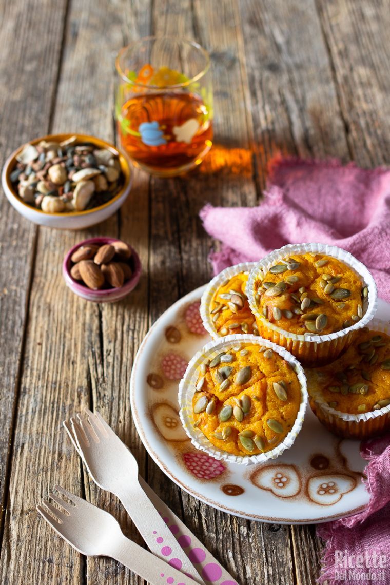Ricetta muffin salati alla zucca