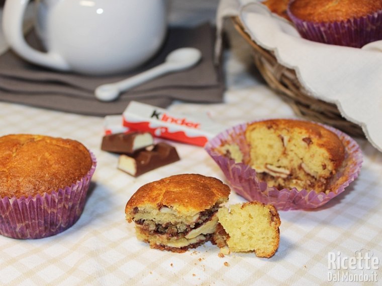 Muffin Al Cioccolato Kinder Ricettedalmondo It