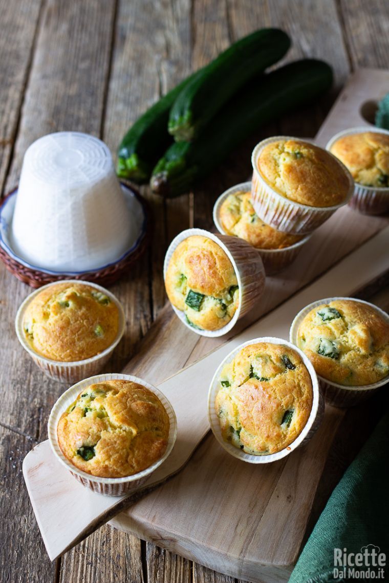 Ricetta muffin zucchine e ricotta