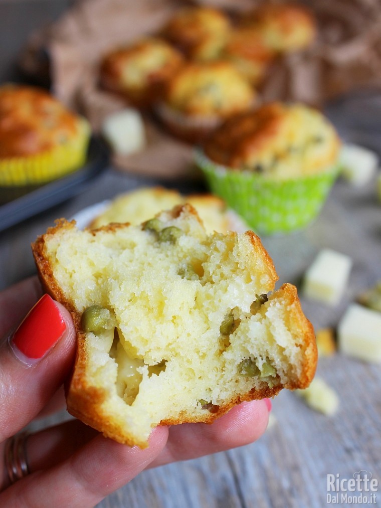 Come fare i muffin ai piselli