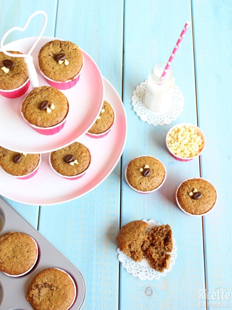 Come fare i muffin al caffè con gocce di cioccolato