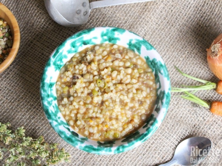 Ricetta minestra di pasta e legumi