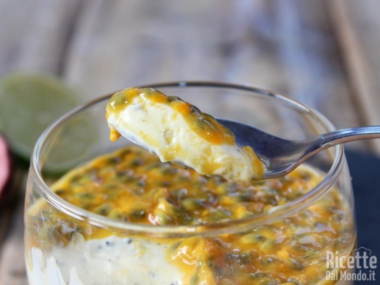 Ricetta mousse al frutto della passione