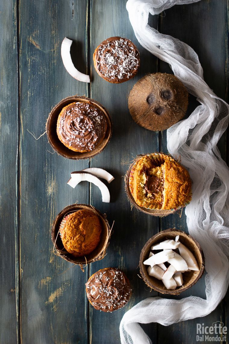 Ricetta muffin cocco e Nutella