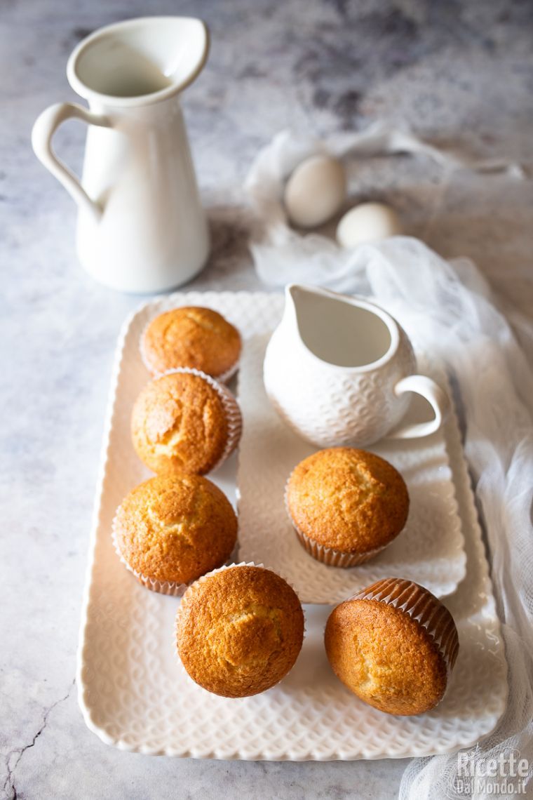 Ricetta muffin con albumi e mandorle