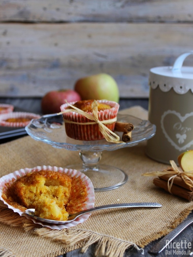 Muffin di zucca e mela semplici