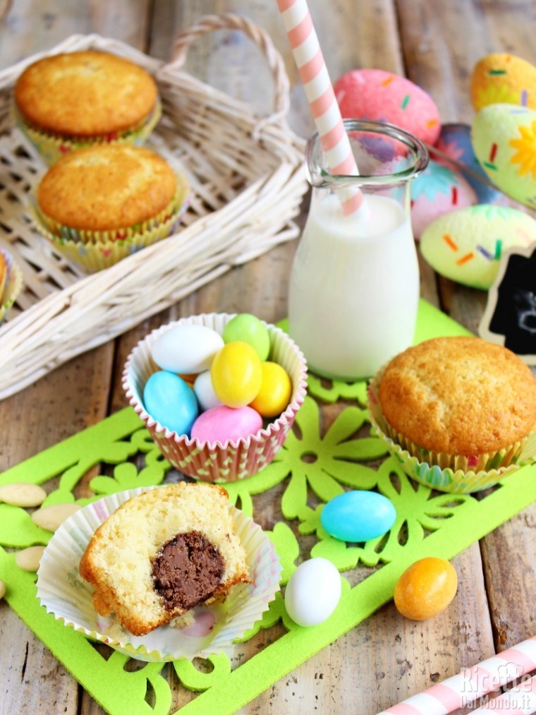 Come fare i muffin con ovetto di cioccolato