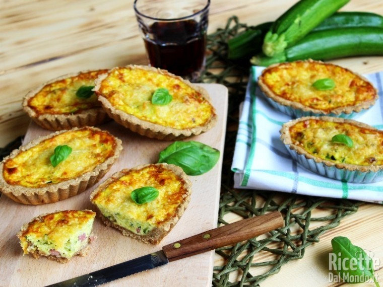 mini quiche al farro con verdure estive