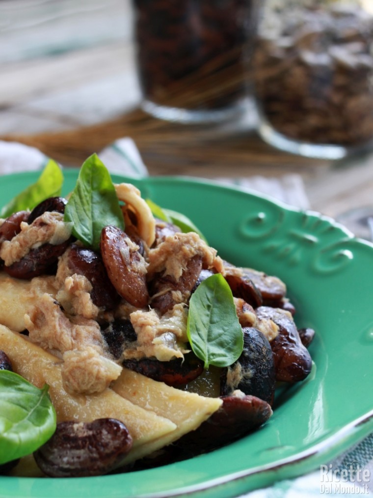 Maltagliati integrali con fagioli e tonno|RicetteDalMond