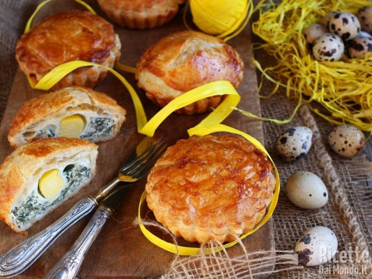 Ricetta Piccole torte pasqualine 