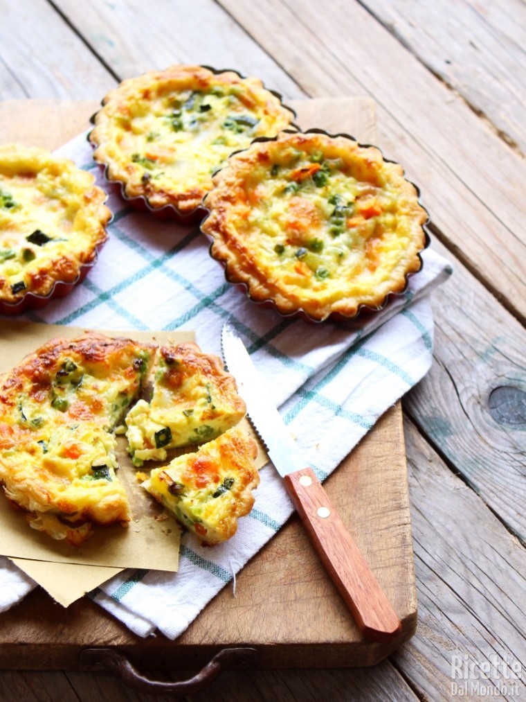 Come fare le mini quiche di verdure