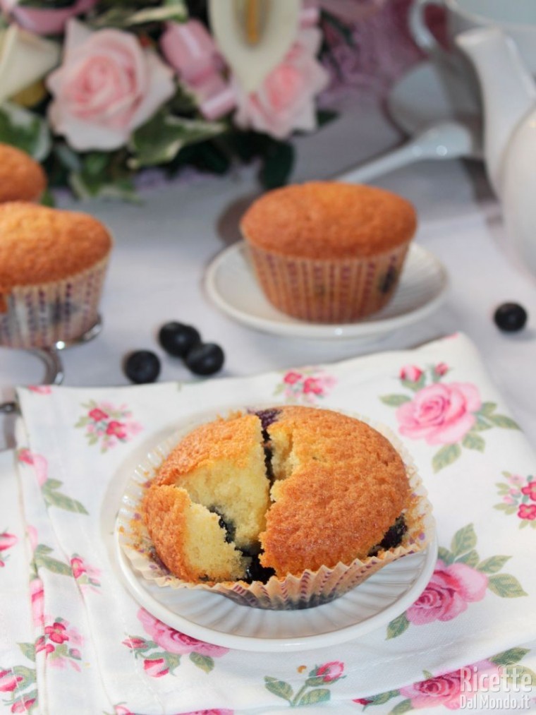 Come fare i muffin ai mirtilli Bimby