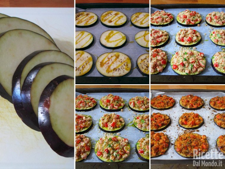 Ricoprire le melanzane e cuocerle