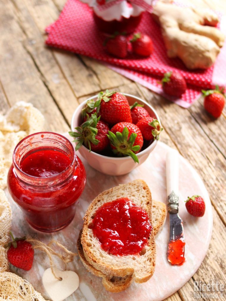 Ricetta marmellata di fragole e zenzero