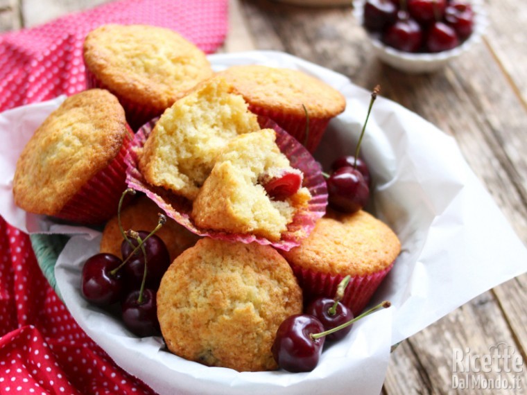 Ricetta Muffin alle ciliegie