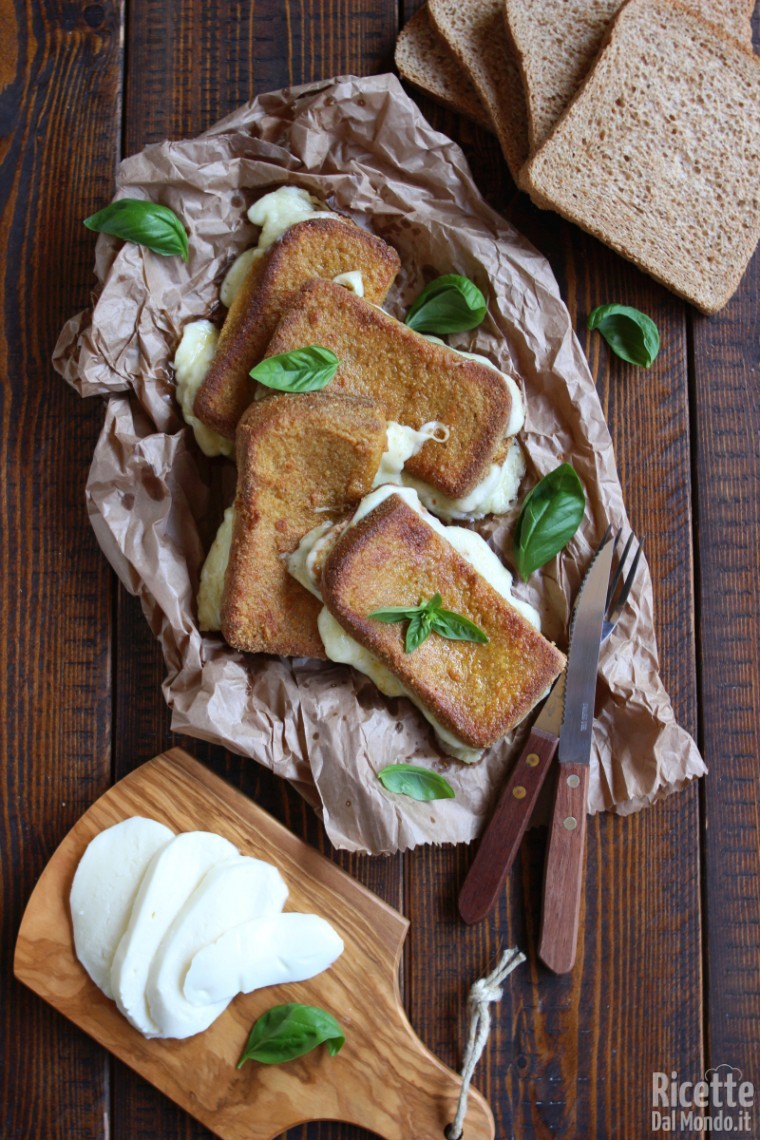 Ricetta mozzarella in carrozza al forno