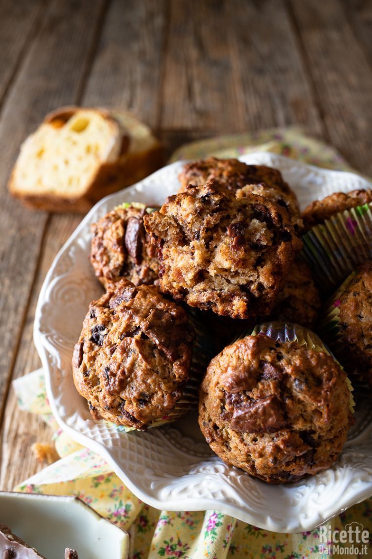 Come fare i muffin di colomba con uova di Pasqua