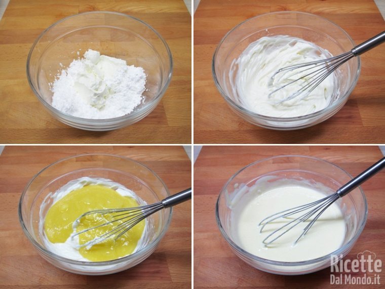 Preparare una crema con lo yogurt e la frutta