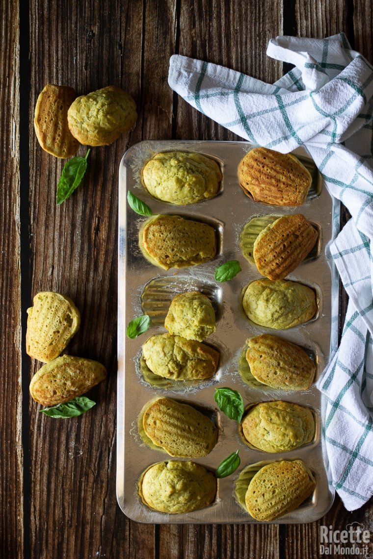 Ricetta madeleine al pesto