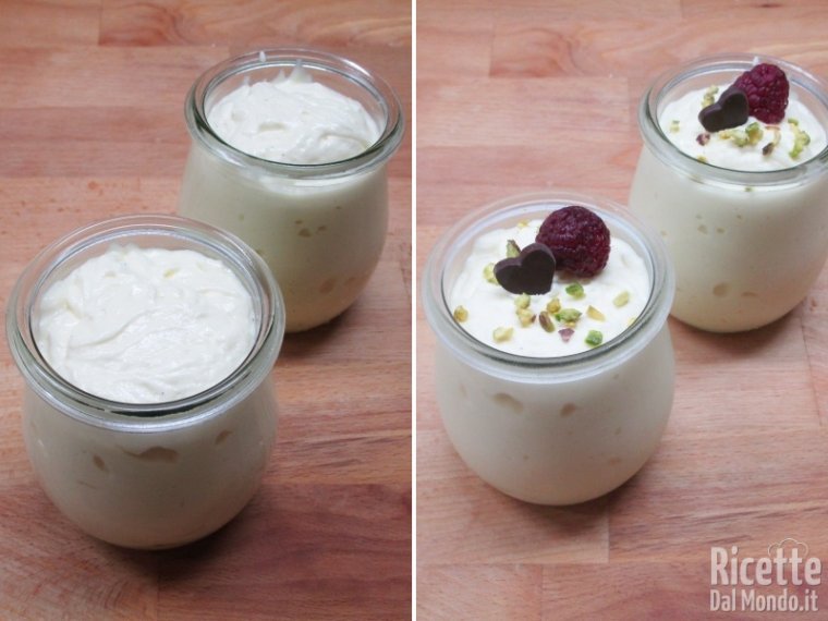 Far raffreddare le mousse e decorare