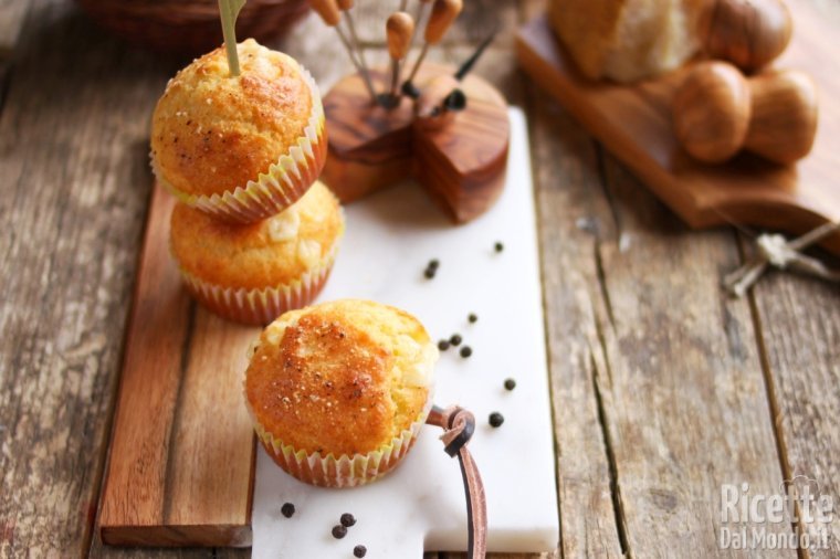 Muffin cacio e pepe. La versione finger food di un classico della cucina romana!