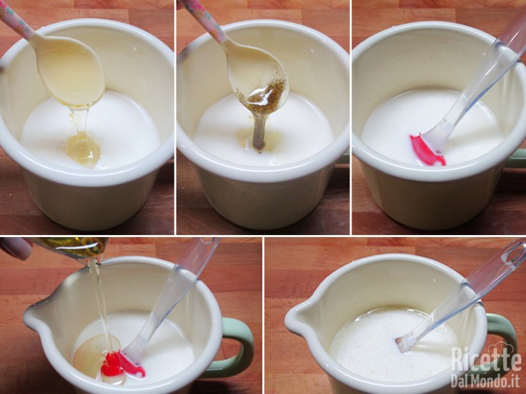 Mescolare gli ingredienti liquidi