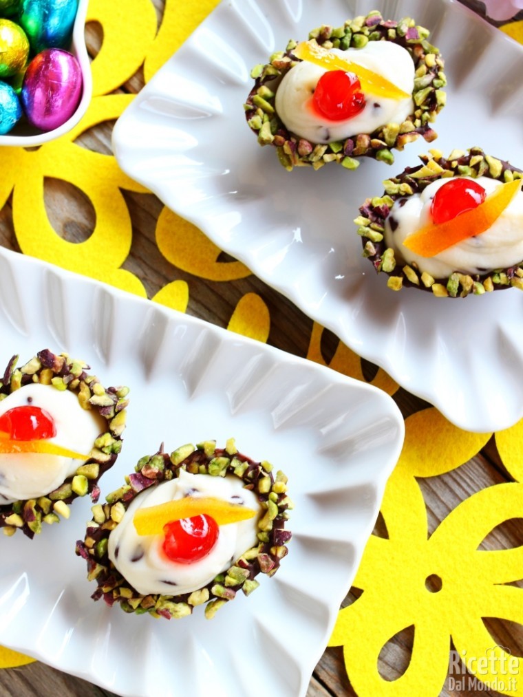 Ricetta ovetti ripieni alla cassata