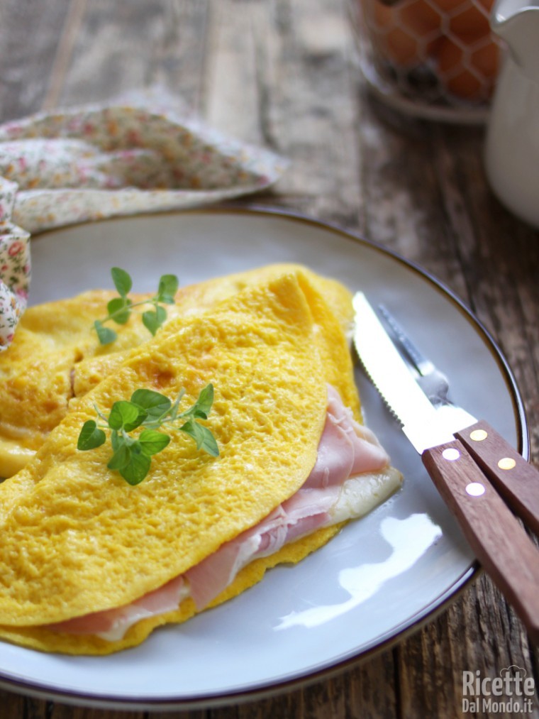 Ricetta omelette al prosciutto cotto