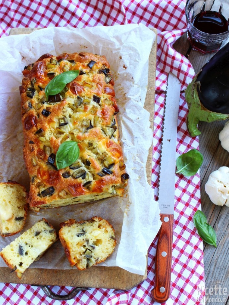 Plumcake di melanzane soffice