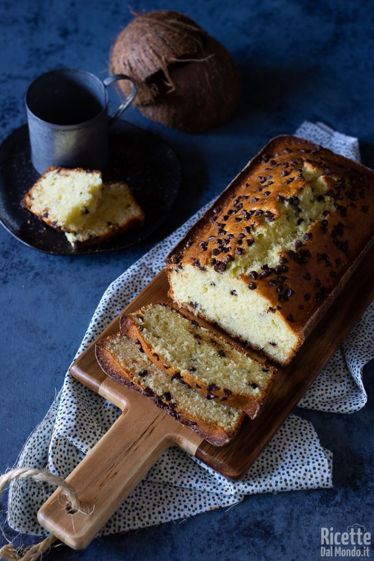 Ricetta plumcake al cocco e gocce di cioccolato