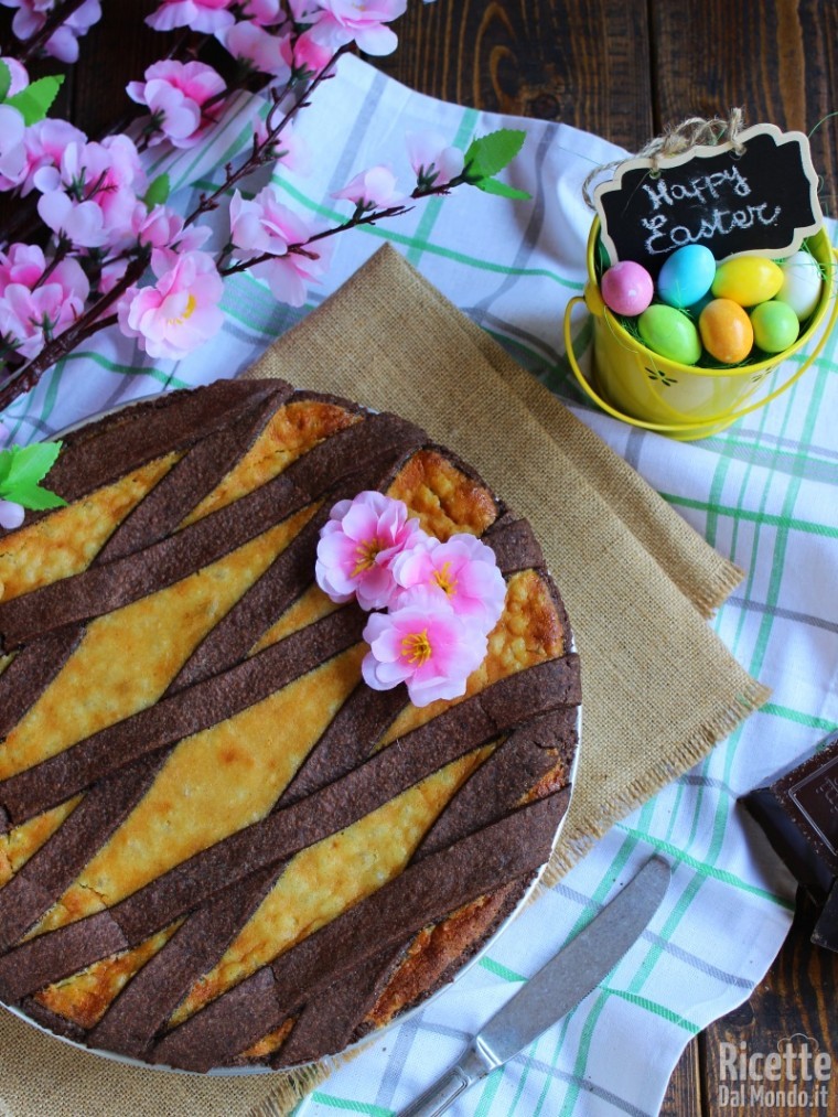 Pastiera di grano e cioccolato
