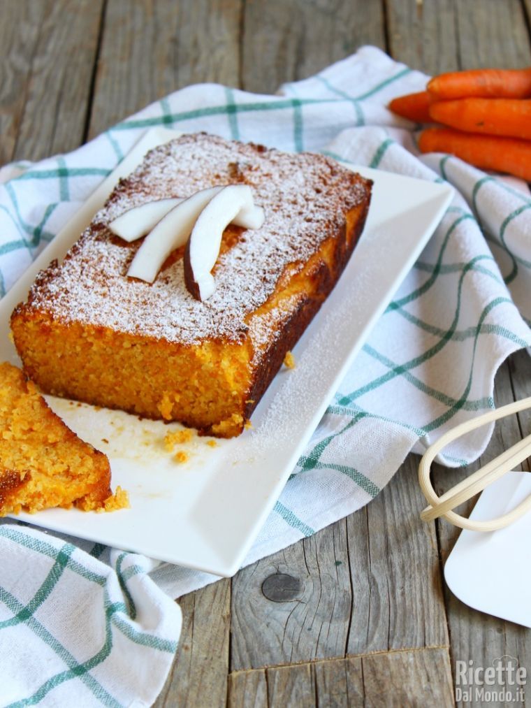 Come fare il plumcake cocco e carote