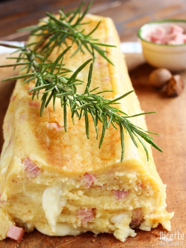 Ricetta polpettone di patate e cotto