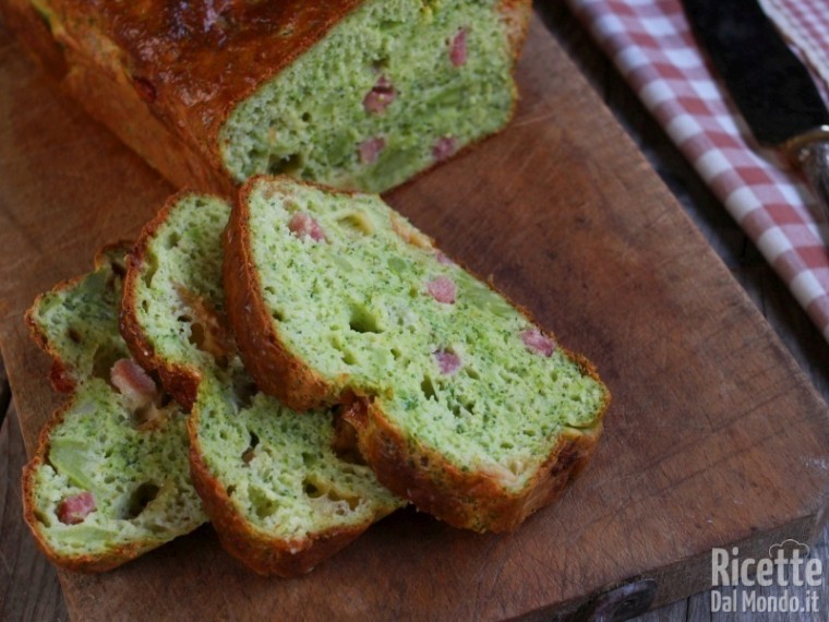 Ricetta plumcake salato con broccolo e provola