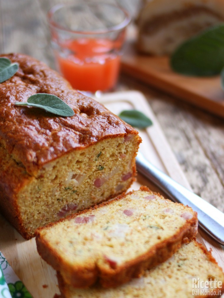 Ricetta plumcake integrale con pancetta e salvia