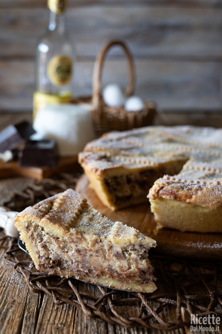 Ricetta semplice pastiera al cioccolato pasquale