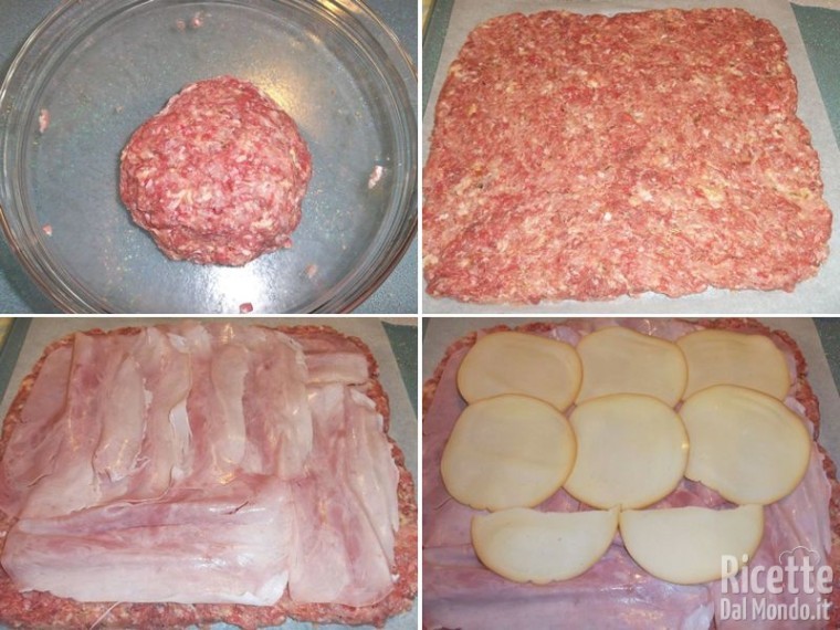 Polpettone con prosciutto cotto e provola 3