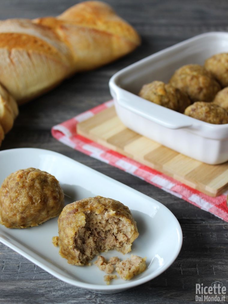 Polpette al forno con mollica di pane