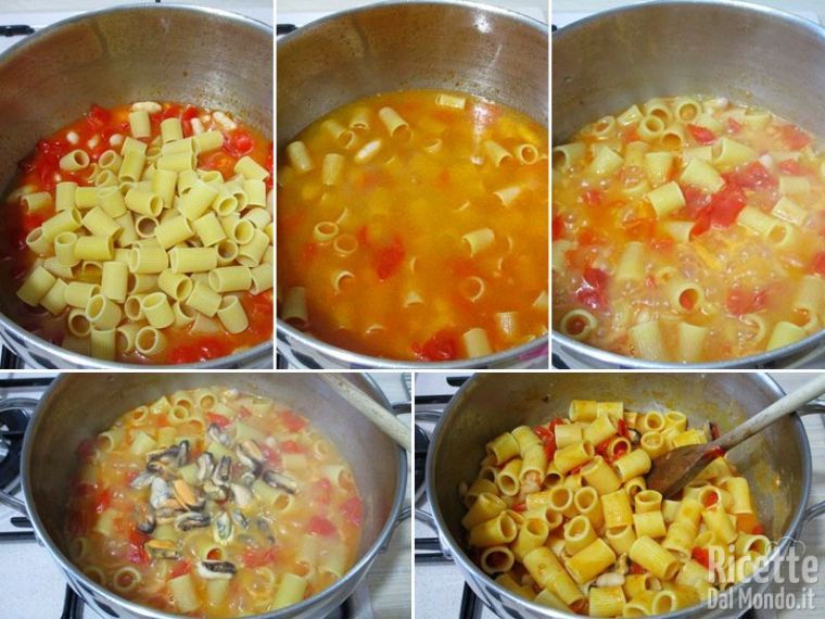 Aggiungere la pasta