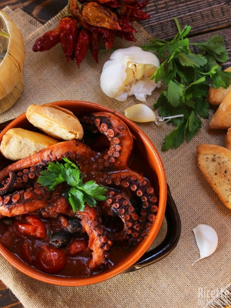 Polpo alla Luciana, ricetta tradizionale
