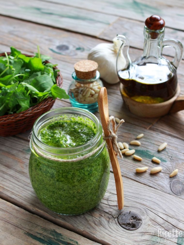 Salsa di rucola fatto in casa