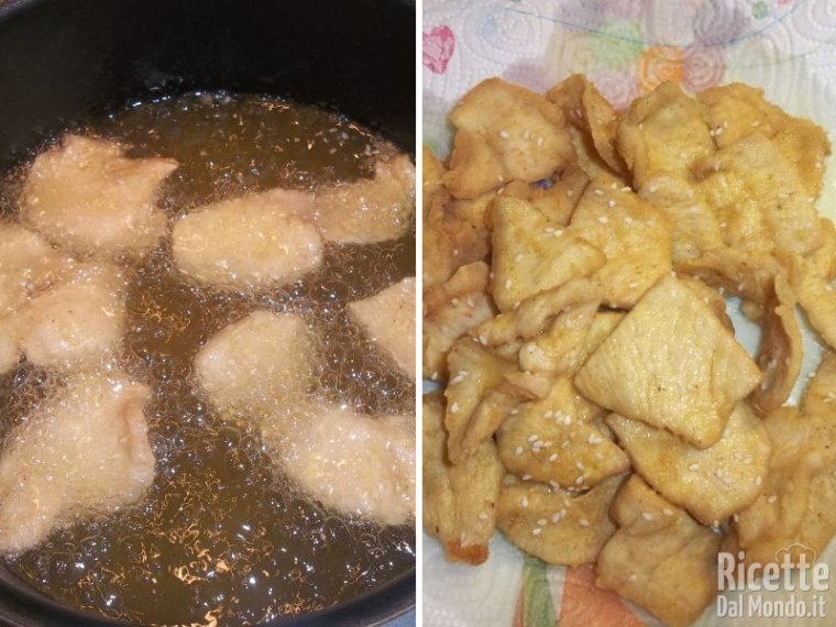 Friggere i bocconcini di pollo