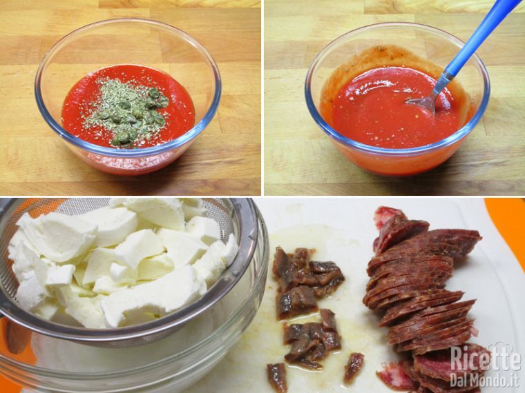 Preparare gli ingredienti della farcitura