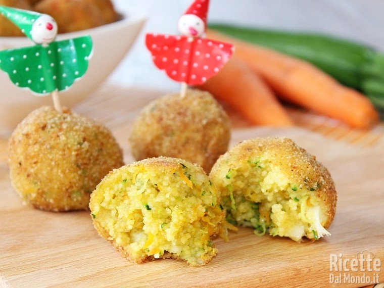 Ricetta polpette di cous cous e verdure