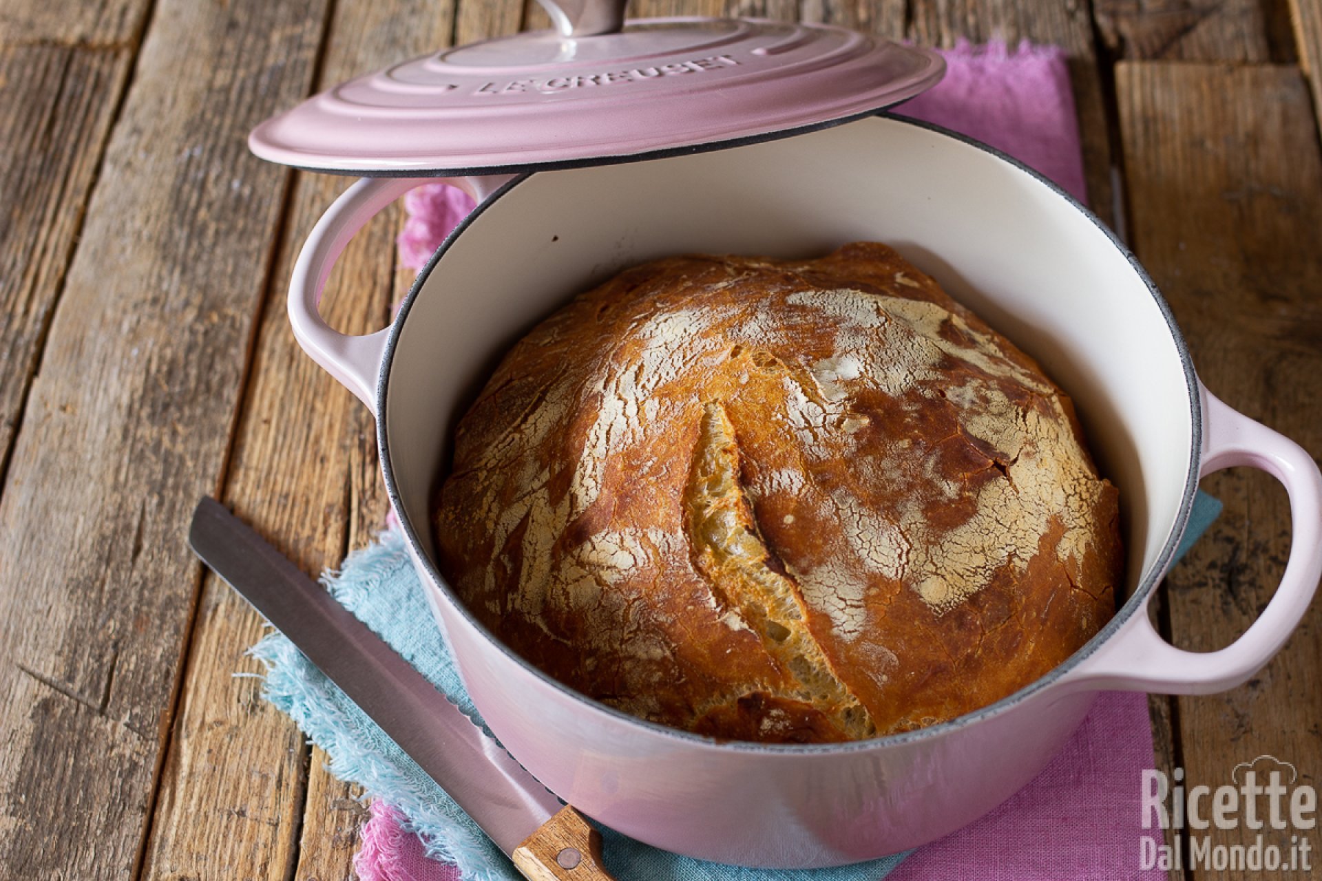 Pane senza impasto - No knead bread (La ricetta del pane in pentola!)