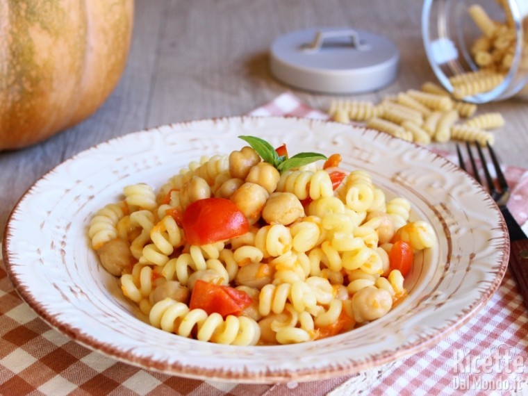 Ricetta pasta zucca e ceci