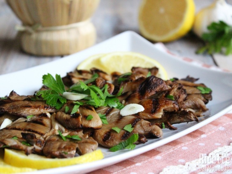 Ricetta pleurotus alla griglia