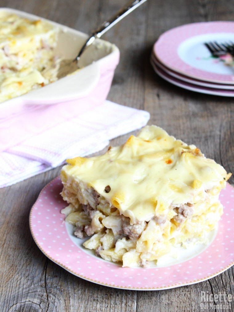 Ricetta pasta al forno in bianco
